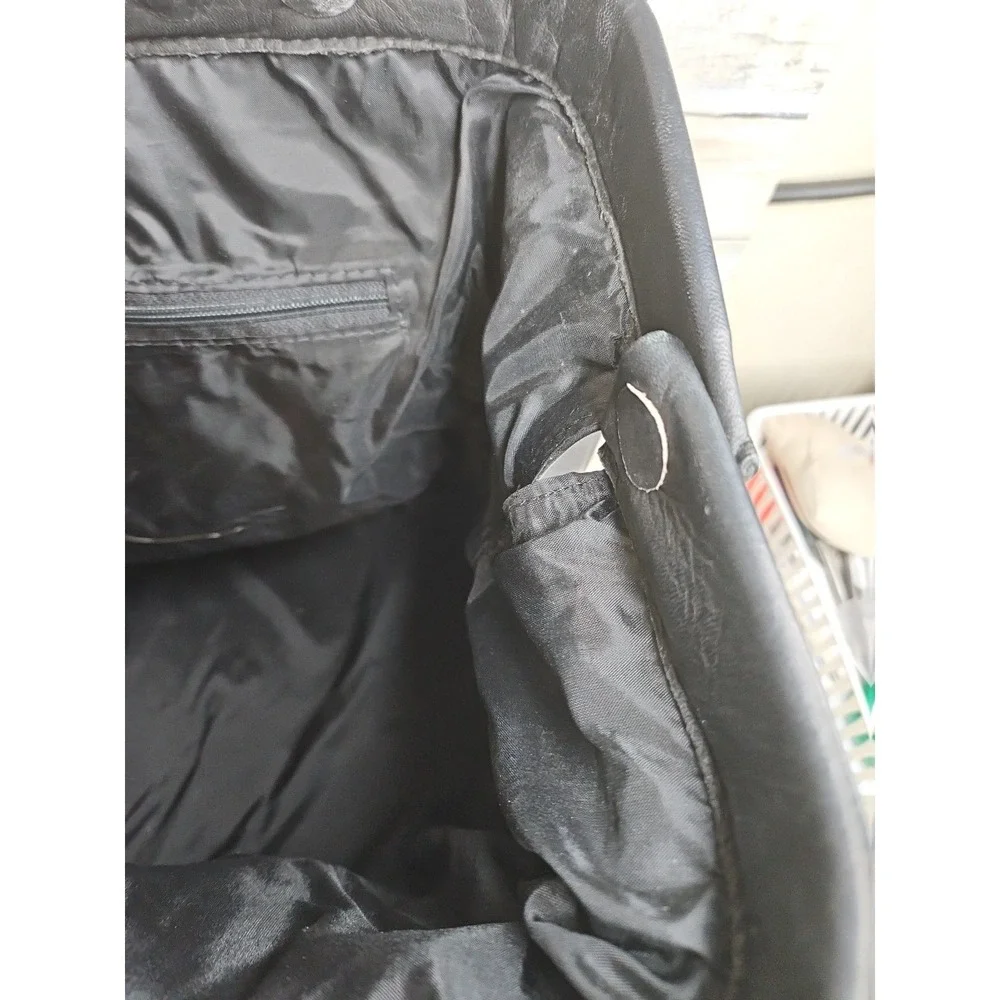 Vintage style Tuscan black leather doctor's bag Travel Case Made in Columbia‎